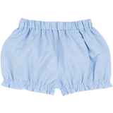 Baby Girl - Moon Blue Linen Set with Matching Bloomers