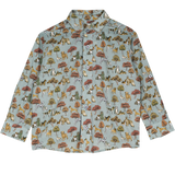 Boy - Davide  Cotton Classic Collar Shirt in Animal Prints