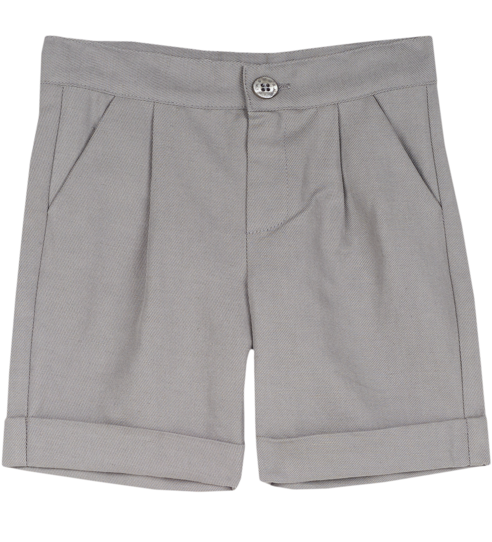 Baby Boy - Cesar Linen Cotton Blend Bermuda shorts