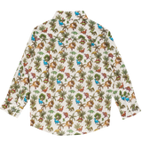 Boy - Davide  Cotton Classic Collar Shirt in Animal Prints