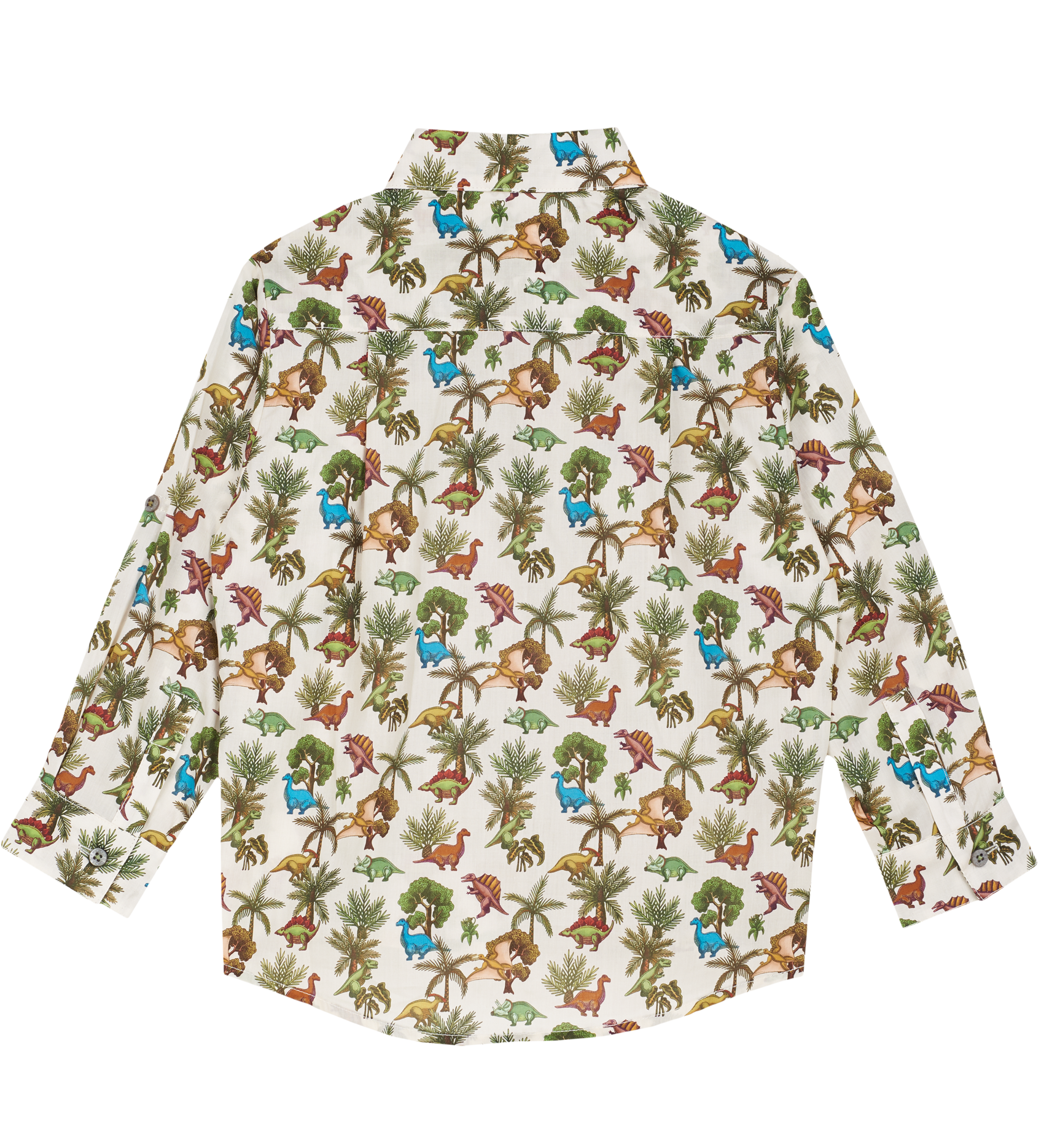 Boy - Davide  Cotton Classic Collar Shirt in Animal Prints