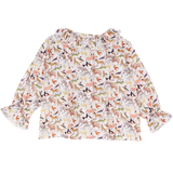 Baby Girl - Callie 100% Cotton Blouse with Pleats in Nature Prints