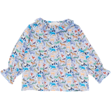 Baby Girl - Callie 100% Cotton Blouse with Pleats in Nature Prints