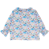 Baby Girl - Callie 100% Cotton Blouse with Pleats in Nature Prints