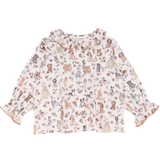 Baby Girl - Callie 100% Cotton Blouse with Pleats in Nature Prints