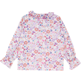 Girl - Callie 100% Cotton Blouse with Pleats in Nature Prints