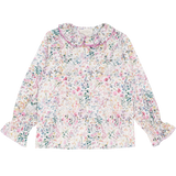 Girl - Callie 100% Cotton Blouse with Pleats in Floral Prints