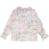Girl - Callie 100% Cotton Blouse with Pleats in Floral Prints