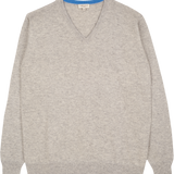 Men - Vittorio 100%  Cashmere V-Neck Jumper