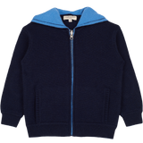Boy - Manu 100% Cashmere Cardigan Hoodie with Elbow Patches