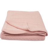 Girl - Peyton 100% Cashmere Cable Knit Blanket