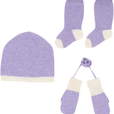 Baby Girl - Tay 100% Cashmere Set of Hat, Mittens and Socks