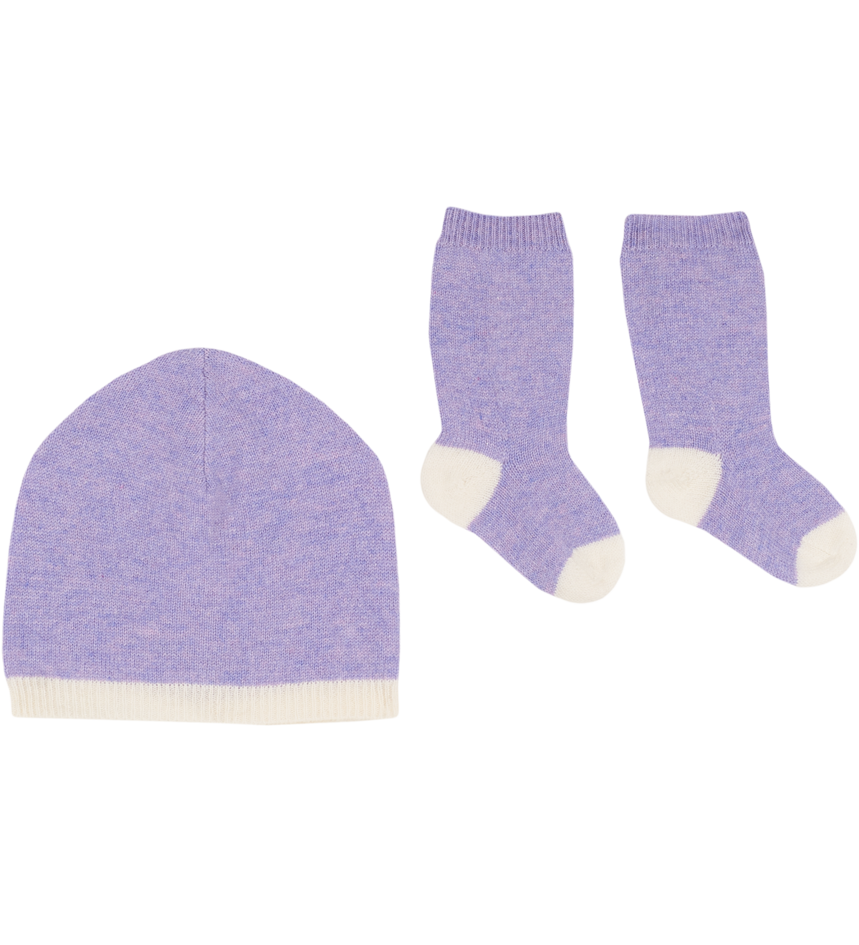 Baby Girl - Tay 100% Cashmere Set of Hat and Socks