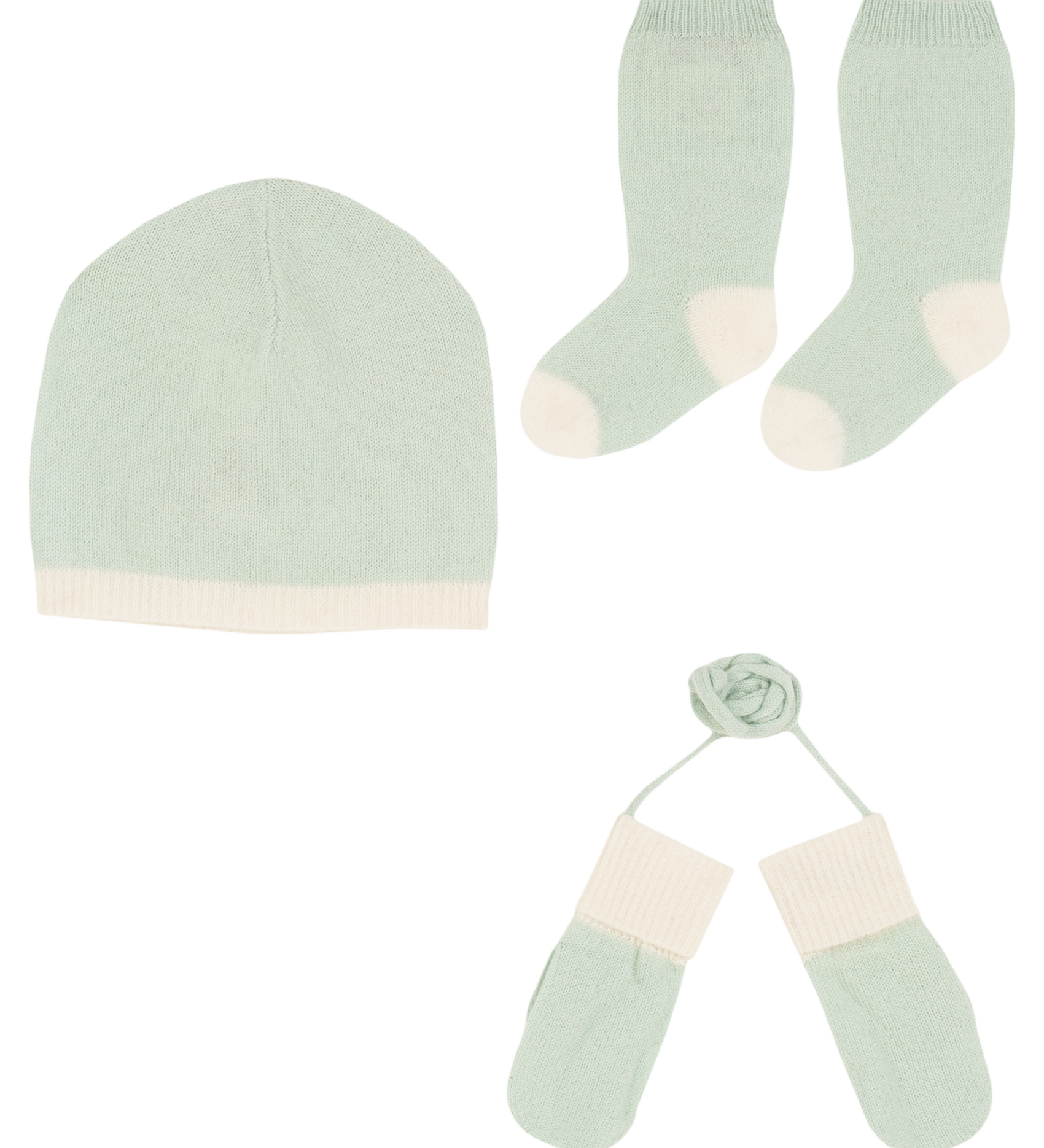 Baby Unisex - Tay Cashmere Hat, Mittens & Socks Gift Set