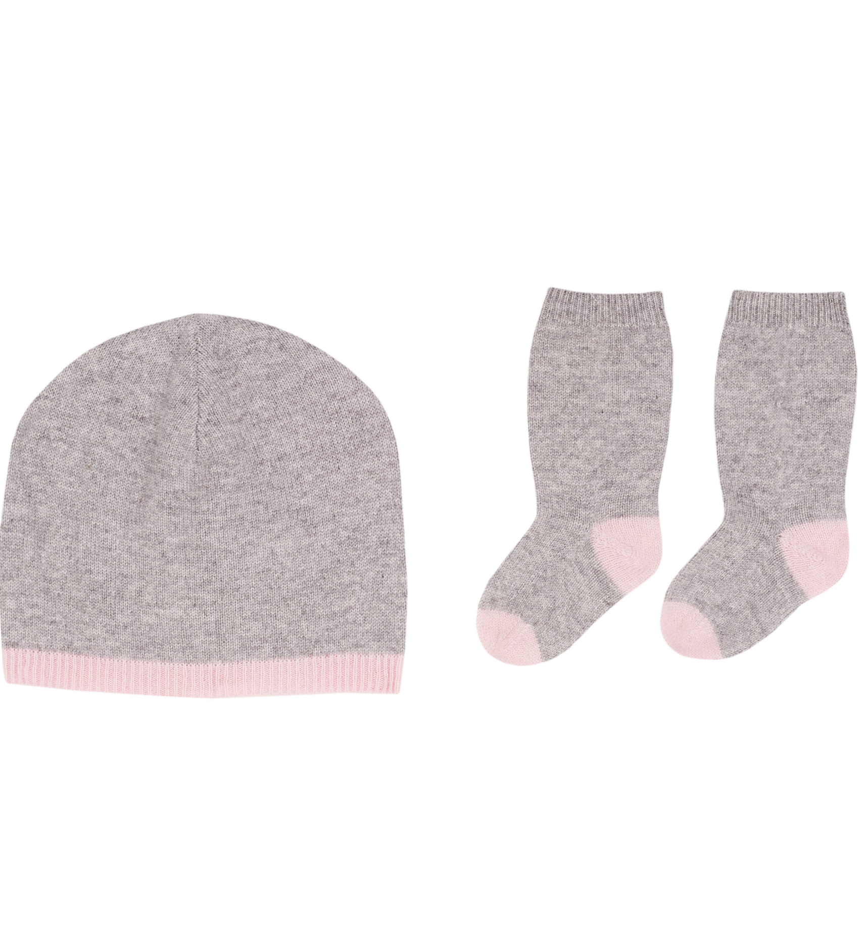 Baby Girl - Tay 100% Cashmere Set of Hat and Socks
