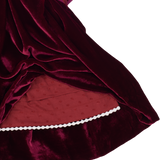 Girl - Amarylis Bordeaux Velvet Dress