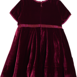 Baby Girl - Amarylis Bordeaux Velvet Dress