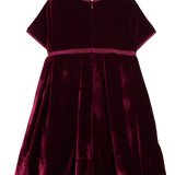Girl - Amarylis Bordeaux Velvet Dress
