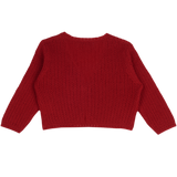 Baby Girl - Brielle Shrug in 100% Cashmere with Braid Stitch Detail