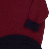 Baby Boy - Tito Lightweight Cashmere Jumper – Contrast Trim & Shoulder Buttons