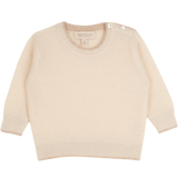 Baby Boy - Tito Lightweight Cashmere Jumper – Contrast Trim & Shoulder Buttons