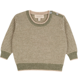 Baby Boy - Rudolph Cashmere Jumper with Houndstooth Contrast - Pure Mongolian Cashmere