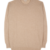 Men - Nico 100% Cashmere Crew Neck Jumper with Elbow Patches