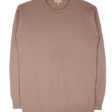 Men - Nico 100% Cashmere Crew Neck Jumper with Elbow Patches - New Colours