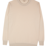 Men - Nico 100% Cashmere Crew Neck Jumper with Elbow Patches - New Colours