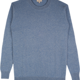 Men - Nico 100% Cashmere Crew Neck Jumper with Elbow Patches - New Colours
