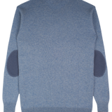 Men - Nico 100% Cashmere Crew Neck Jumper with Elbow Patches - New Colours