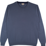 Men - Nico 100% Cashmere Crew Neck Jumper with Elbow Patches - New Colours
