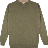 Men - Nico 100% Cashmere Crew Neck Jumper with Elbow Patches - New Colours