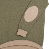 Men - Nico 100% Cashmere Crew Neck Jumper with Elbow Patches - New Colours