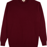 Men - Nico 100% Cashmere Crew Neck Jumper with Elbow Patches - New Colours