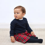 Baby Boy - Joseph Tartan Bermuda Shorts – Pleated with Adjustable Waist