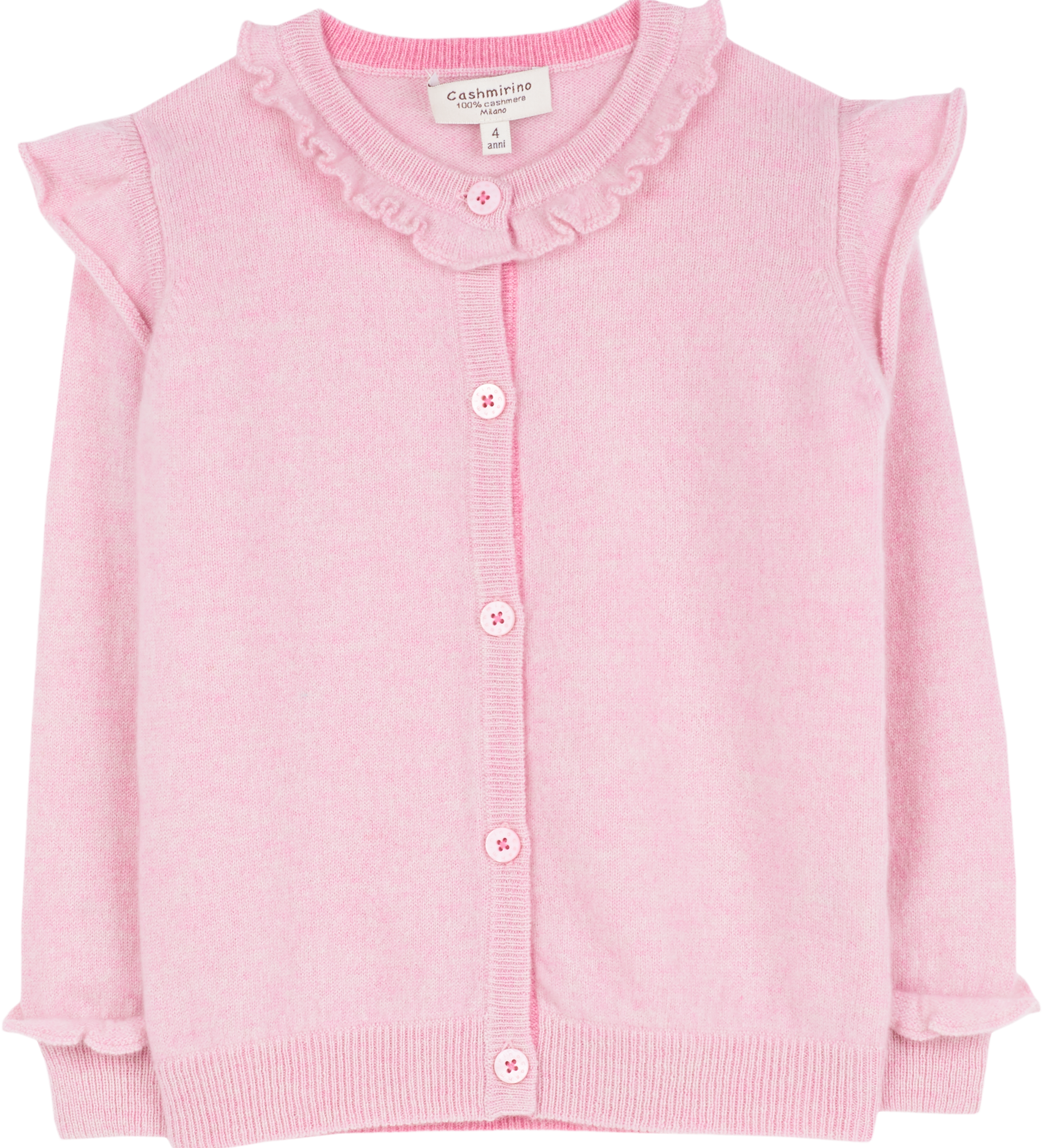 Girl - Isabella Cashmere Cardigan with Frills