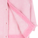 Baby Girl - Isabella Cardigan in 100% Cashmere – Frill Trim & Contrasting Detail