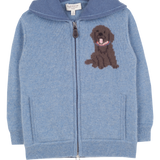 Boy - Pepis Cashmere Cardigan with Labrador Intarsia