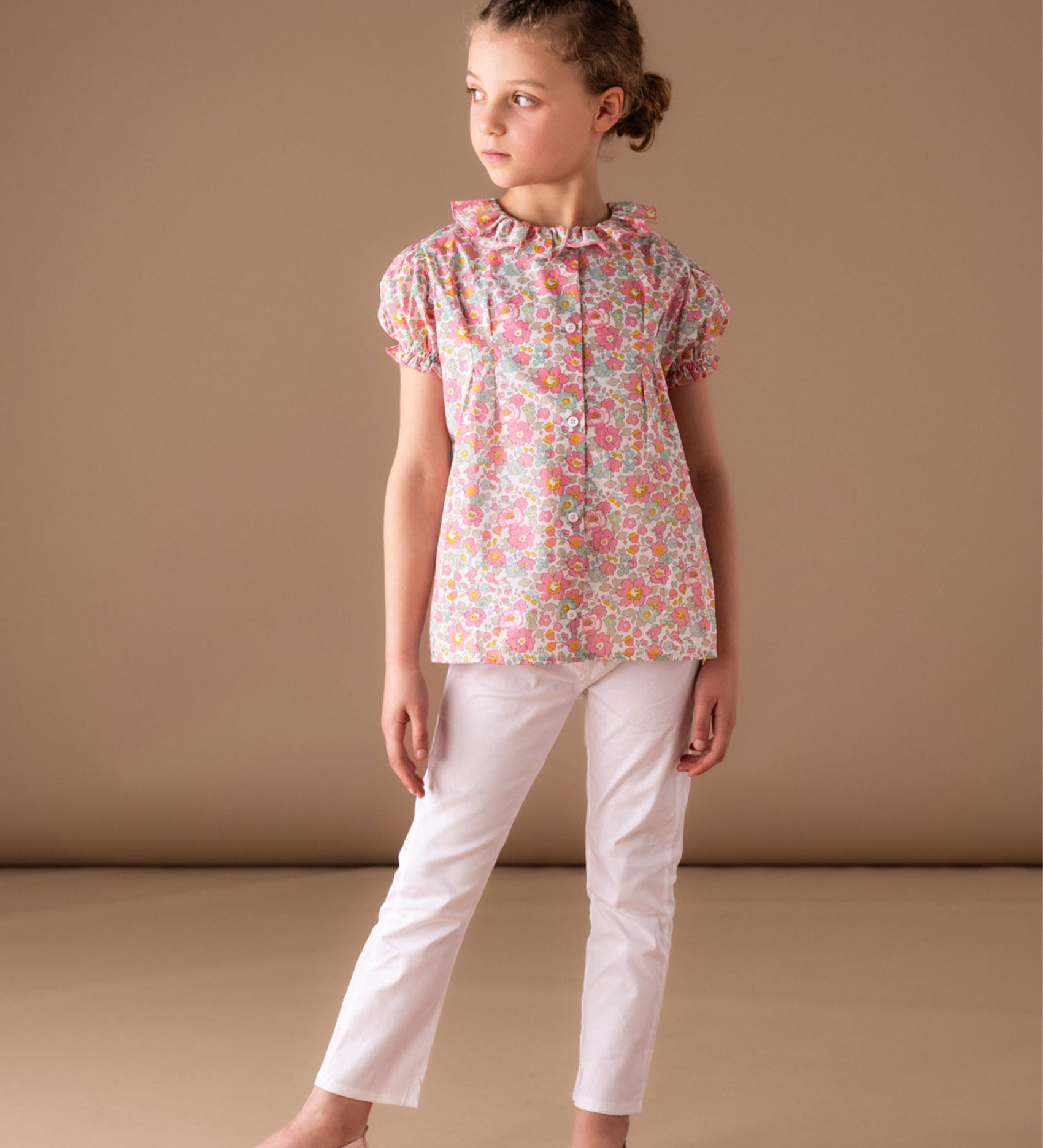 Girl - Light Cotton Capri Pants