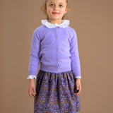 Girl - Lilian Liberty Print Skirt – Purple or Blue Vines