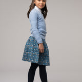 Girl - Lilian Cotton Mini Flared Skirt
