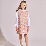 Girl - Callie 100% Cotton Blouse With Pleats and Ruffle Collar