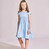 Girl - Azurine Cotton Knee Length Dress
