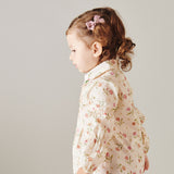 Girl - Rosette Cotton Blouse