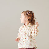Girl - Rosette Cotton Blouse