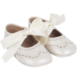 Baby Girl - Holly Leather Crawling Shoes With Bow