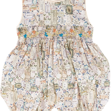Baby Girl - Dulcie Cotton Hand Embroidered Smocked Romper