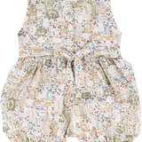 Baby Girl - Dulcie Cotton Hand Embroidered Smocked Romper