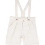 Baby Boy - Philip Linen-Cotton Blend Shorts with Braces